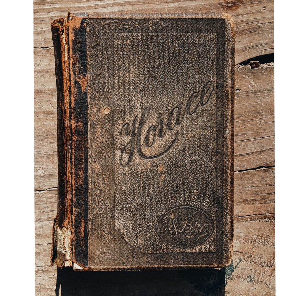 Revised 1884 The Works of Horace Elridge & Brother Antique Latin Grammar Book